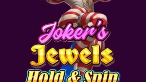 Tampilan visual slot Joker’s Jewels Hold & Spin dengan tema retro dan simbol cerah.